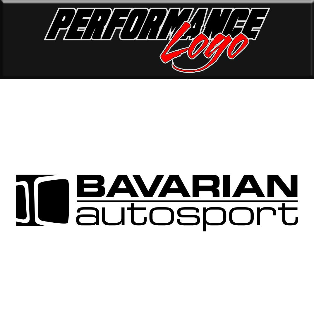 Bavarian Autosport decal, sticker, performance sticker, car decal