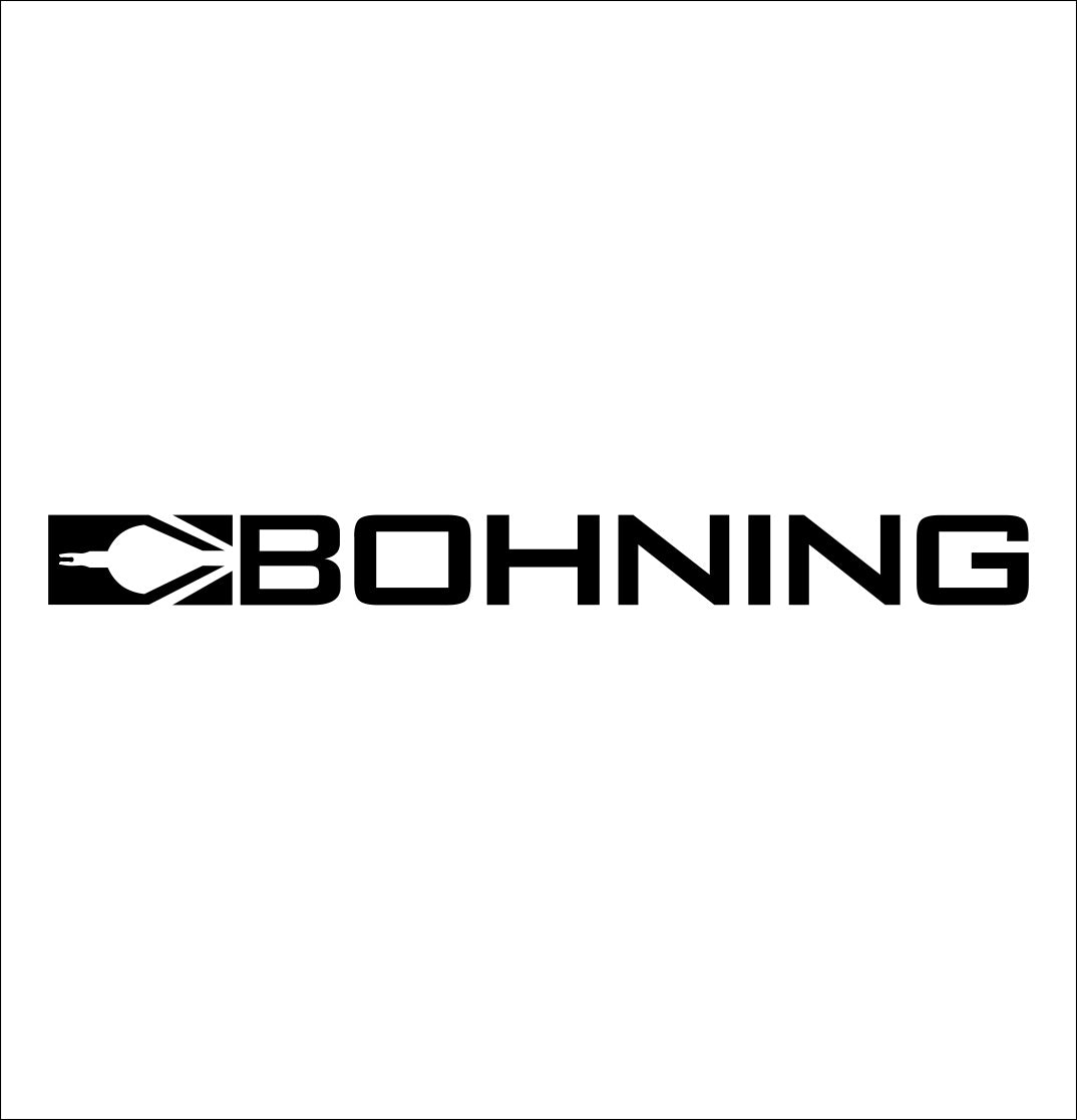 Bohning decal sticker, hunting fishing decal, car sticker