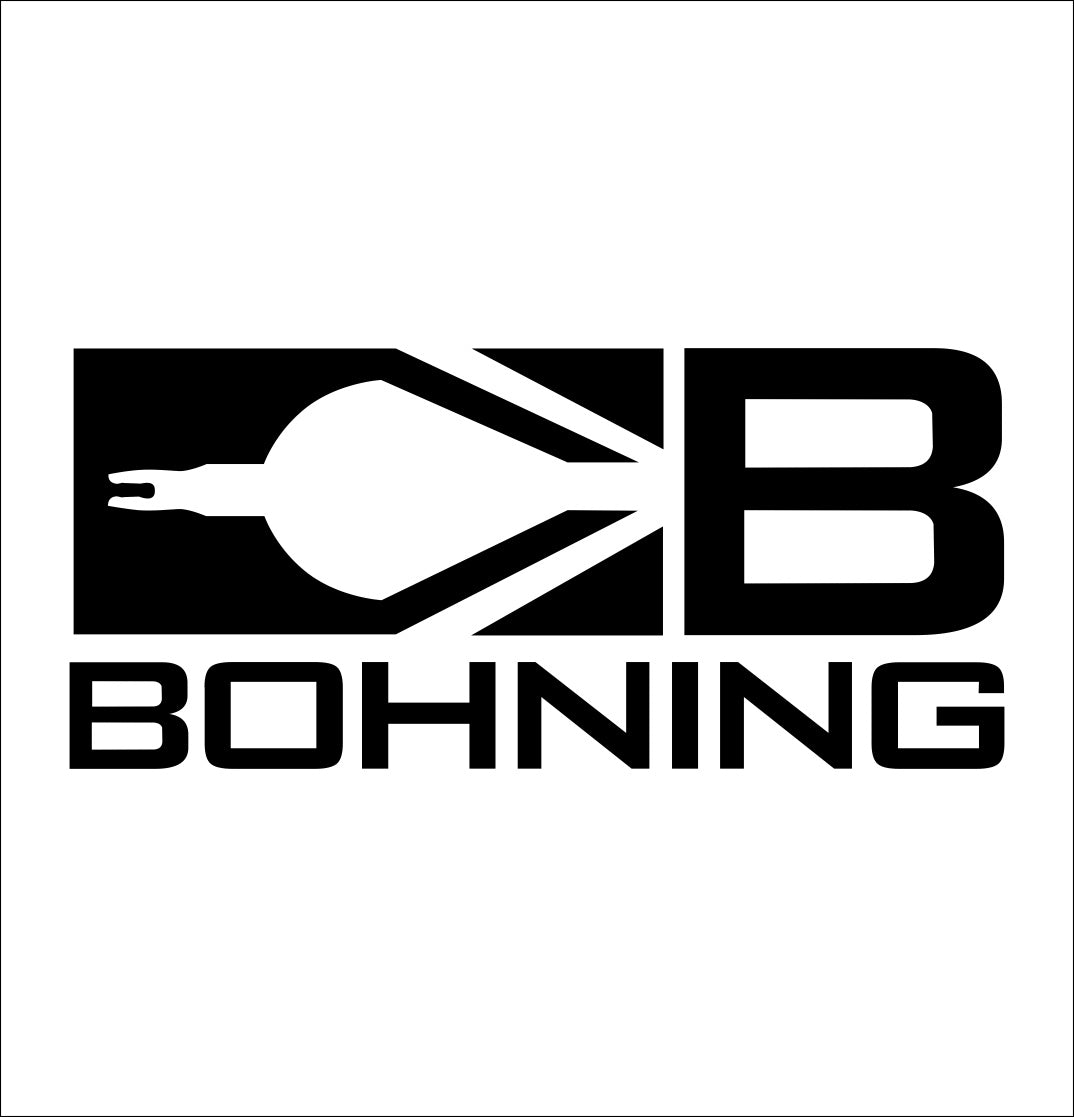 Bohning decal sticker, hunting fishing decal, car sticker b