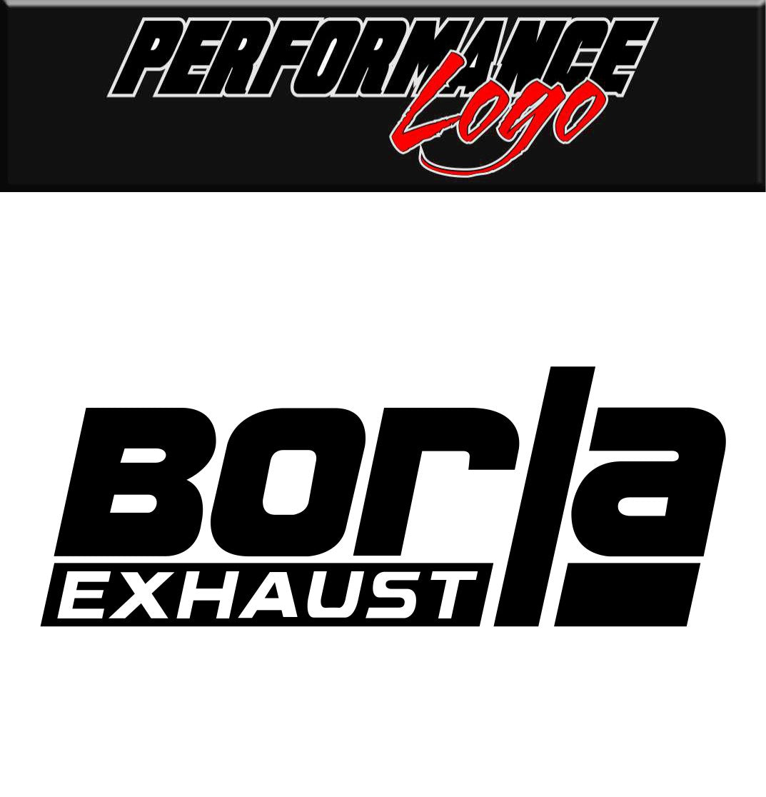 Borla exhaust decal, sticker, performance decal, car sticker