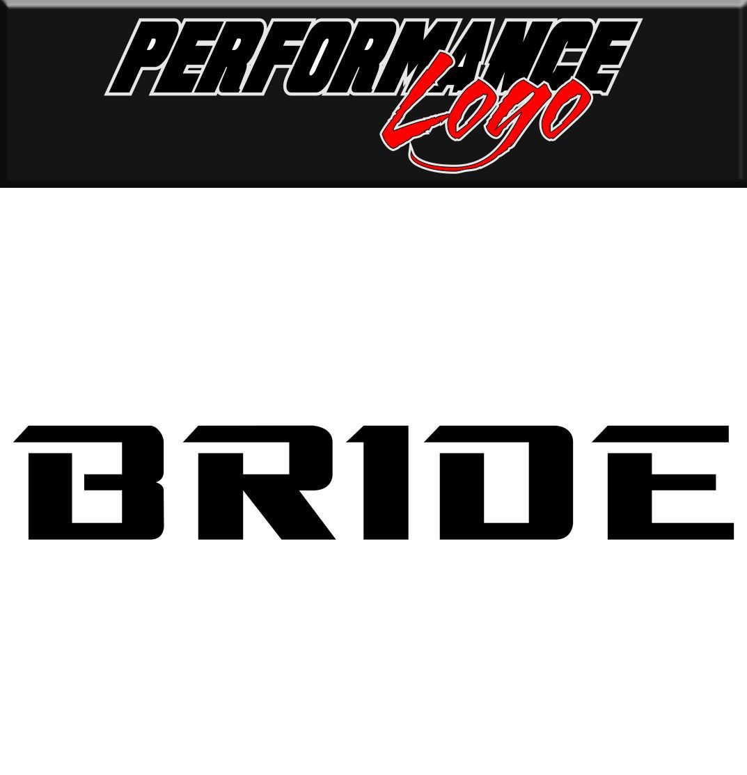 Bride decal, sticker, performance decal, car sticker