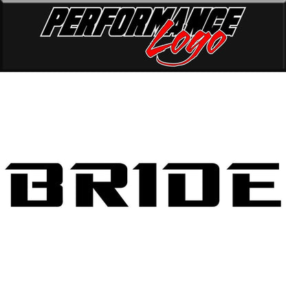 Bride decal, sticker, performance decal, car sticker
