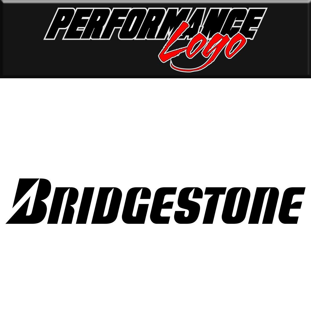 Bridgestone decal, sticker, performance decal, car sticker