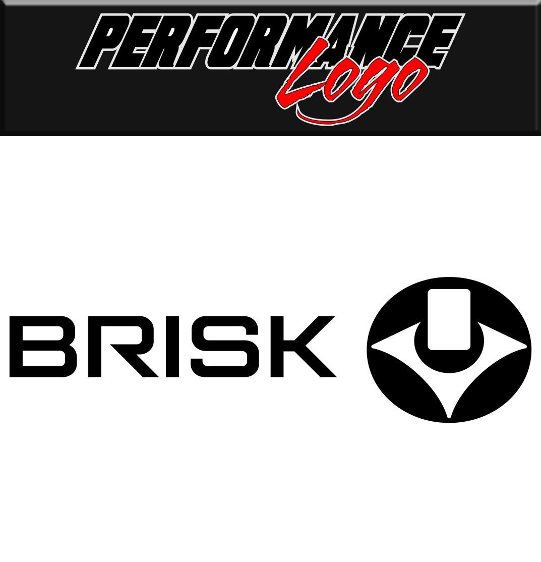Brisk decal, sticker, performance decal, car sticker