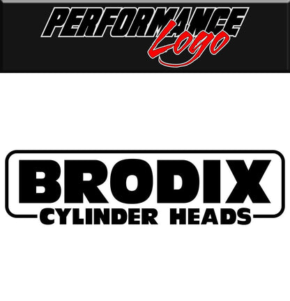 Brodix Cylinder Heads decal sticker, performance decal, car sticker