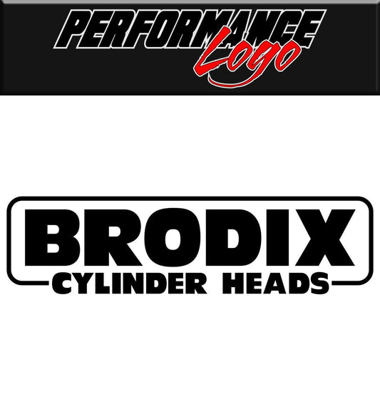Brodix Cylinder Heads decal sticker, performance decal, car sticker