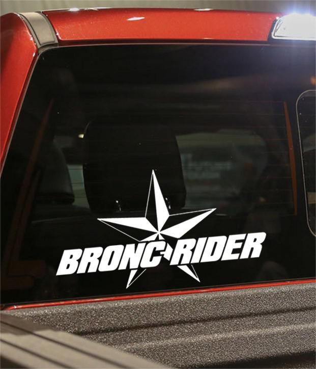 bronc rider star country & western decal - North 49 Decals