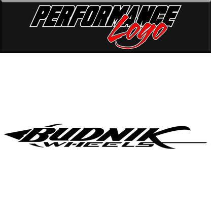 Budnik wheels decal, sticker, performance decal, car sticker