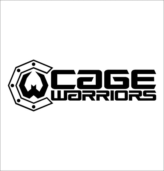 Cage Warriors decal, mma boxing decal, car decal sticker