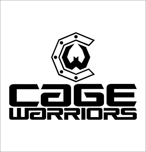 Cage Warriors decal, mma boxing decal, car decal sticker