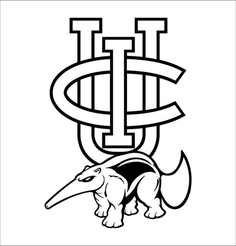 California Irvine Anteaters decal, car decal sticker, college football