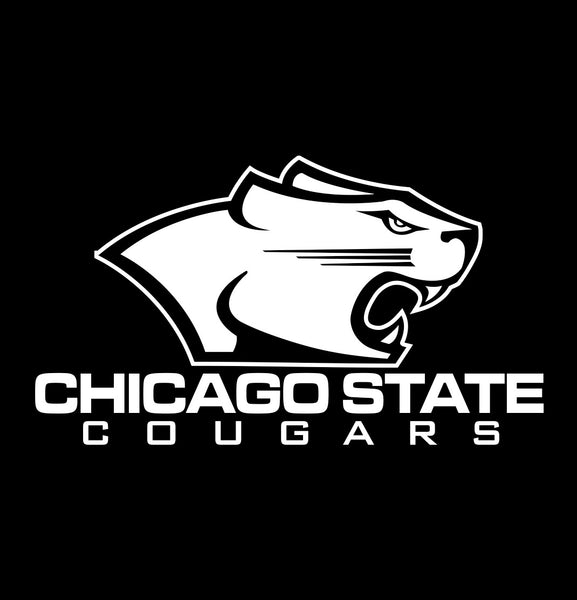 Chicago State Cougars decal, car decal sticker, college football