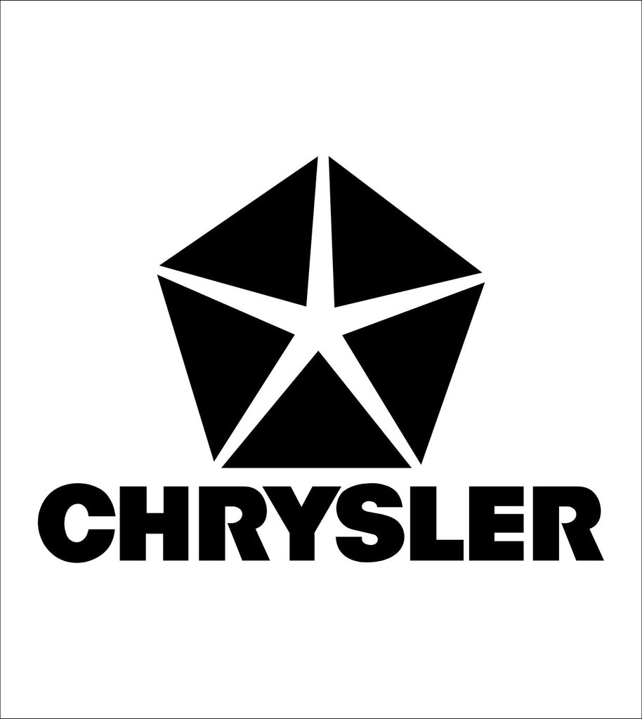 Chrysler decal, sticker, car decal