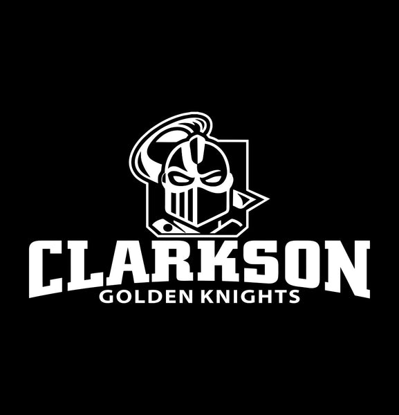 Clarkson Golden Knights decal, car decal sticker, college football