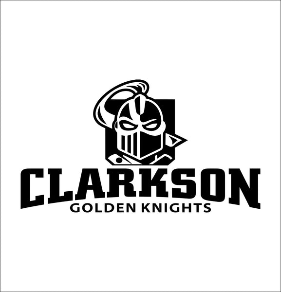 Clarkson Golden Knights decal, car decal sticker, college football