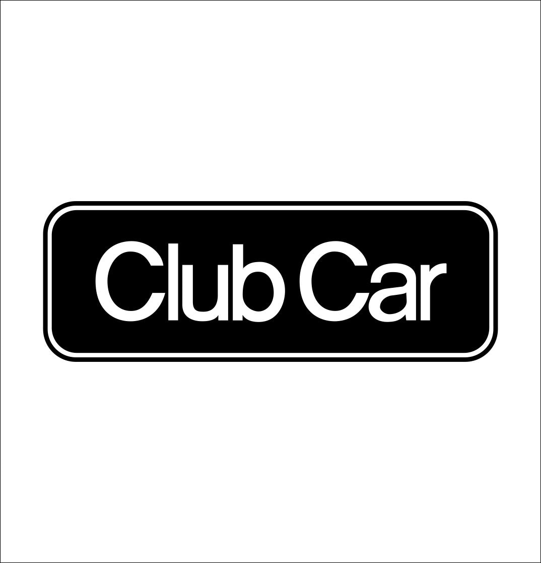 Club Car decal, golf decal, car decal sticker