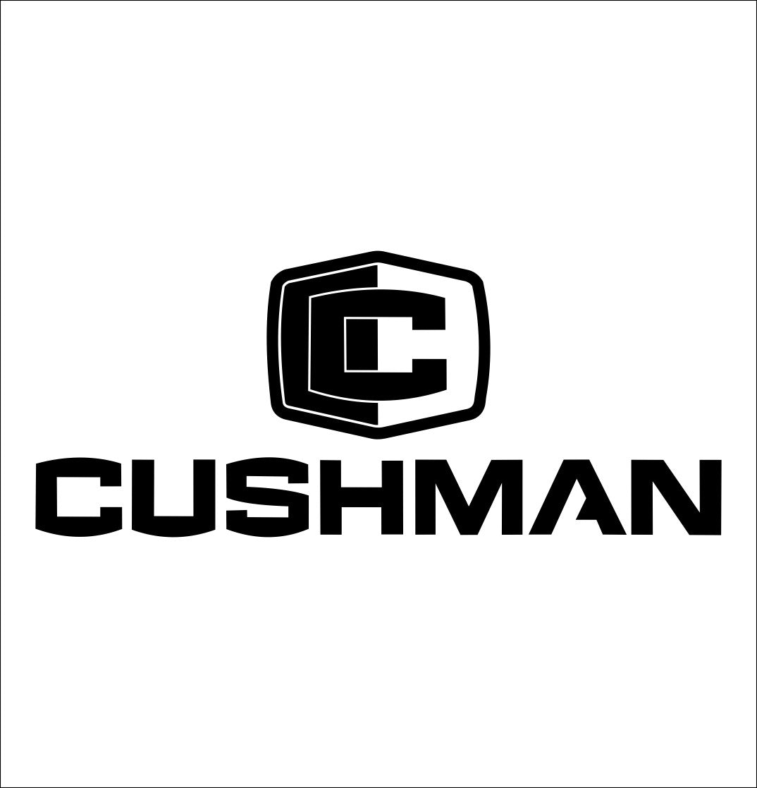 Cushman decal, golf decal, car decal sticker