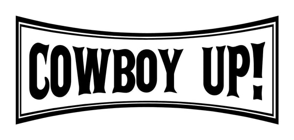Cowboy up country & western decal - North 49 Decals