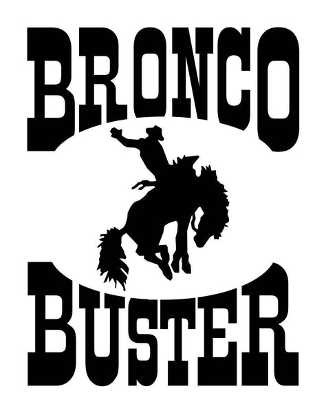 Bronco buster country & western decal - North 49 Decals