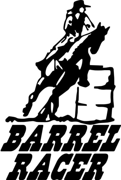 Barrel racer country & western decal - North 49 Decals