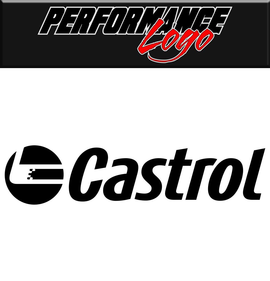 Castrol decal, sticker, performance decal, car sticker b