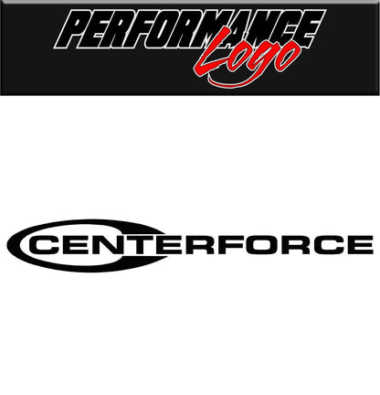 Centerforce decal, sticker, performance decal, car sticker