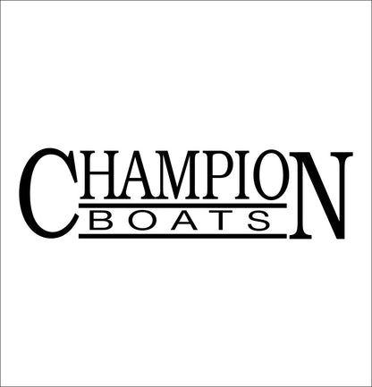 Champion Boats decal, sticker, fishing hunting decal, car sticker
