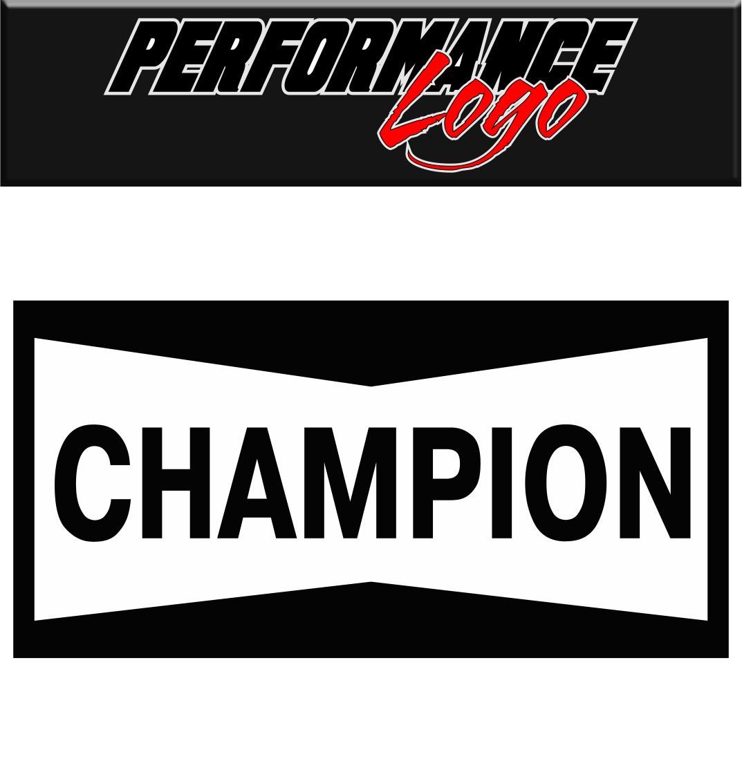 Champion decal, sticker, performance decal, car sticker