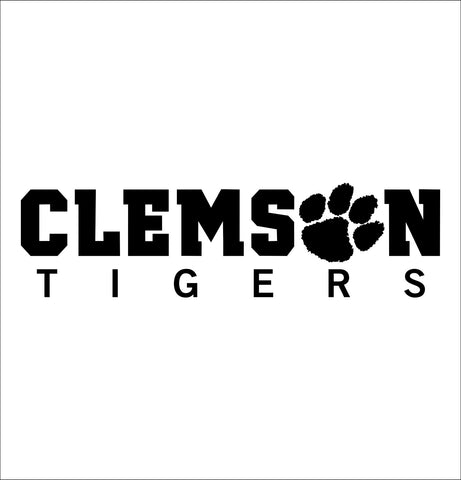 Clemson Tigers decal, car decal sticker, college football