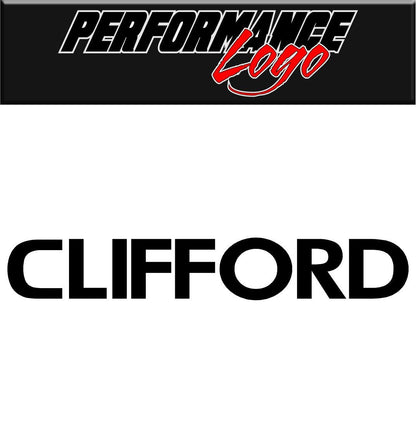 Clifford decal, sticker, performance decal, car sticker