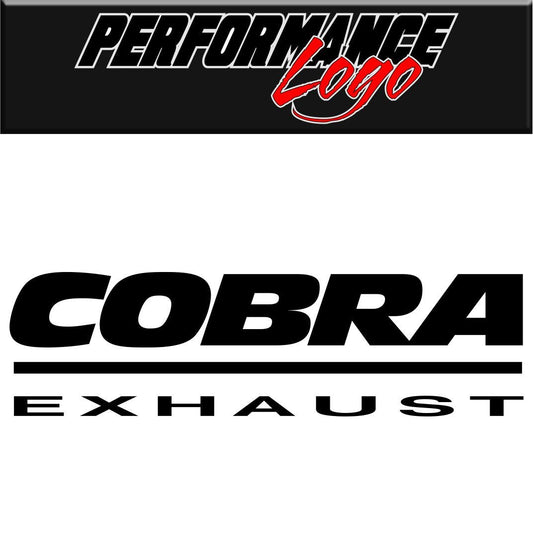 Cobra Exhaust decal, sticker, performance decal, car sticker 