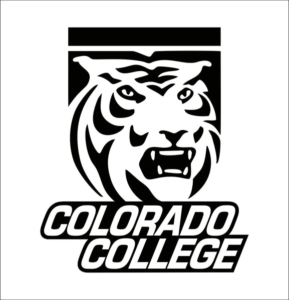 Colorado College Tigers decal, car decal sticker, college football