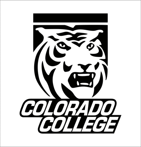 Colorado College Tigers decal, car decal sticker, college football
