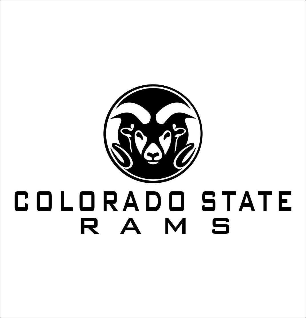 Colorado State Rams decal, car decal sticker, college football
