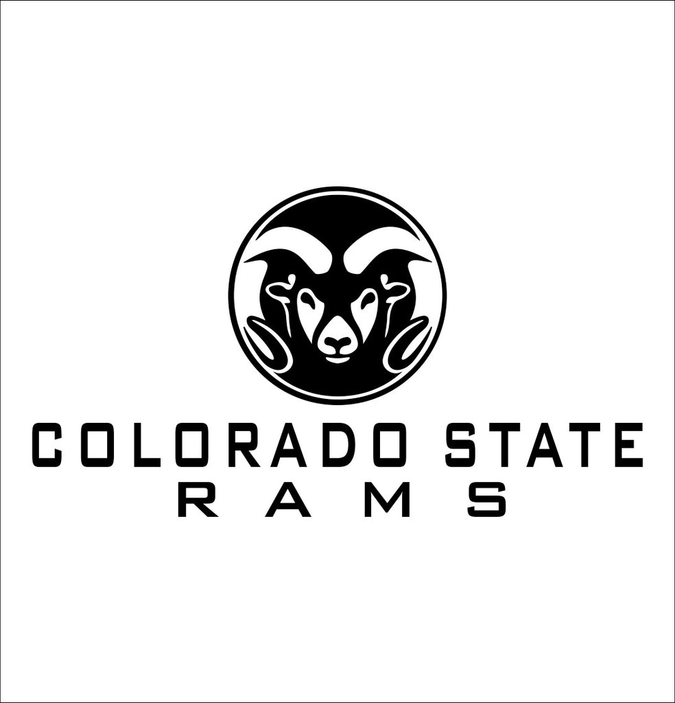 Colorado State Rams decal, car decal sticker, college football