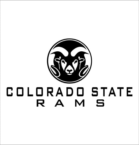 Colorado State Rams decal, car decal sticker, college football