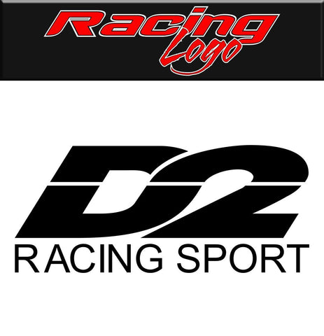 D2 Racing decal, racing sticker