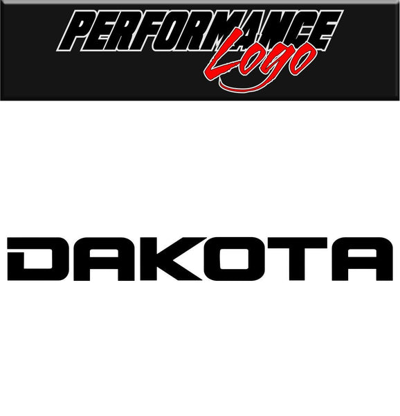 Dakota decal performance decal sticker