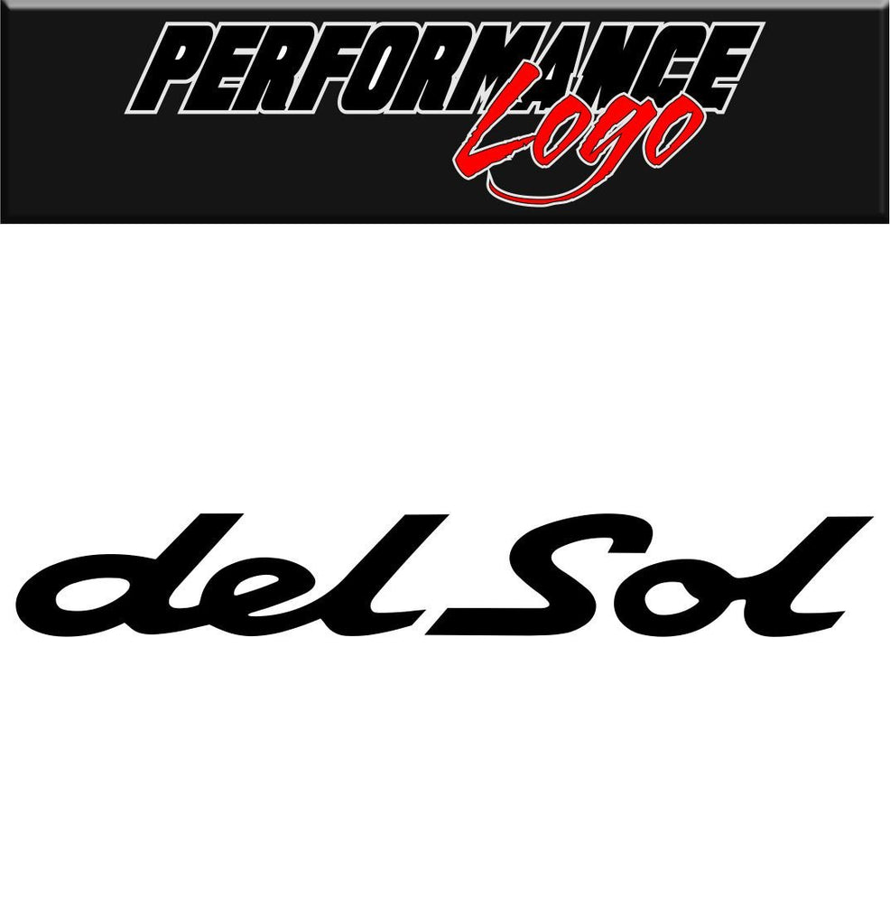 Del Sol decal performance decal sticker