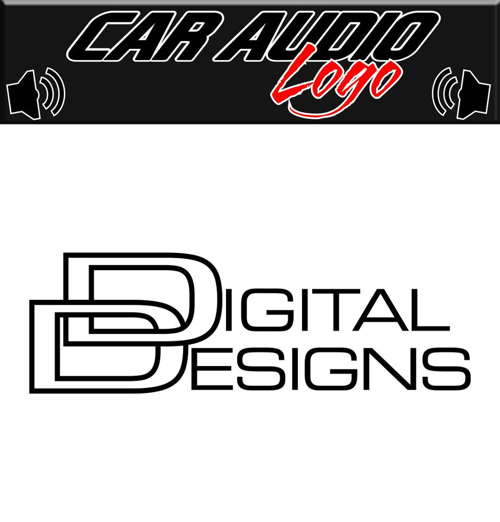 Digital Designs decal, sticker, audio decal
