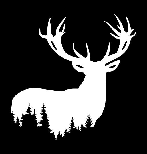 Deer hunting decal