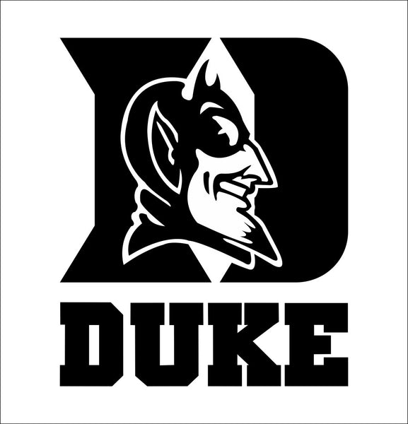 Duke Blue Devils decal, car decal sticker, college football