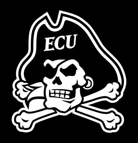 East Carolina Pirates decal, car decal sticker, college football