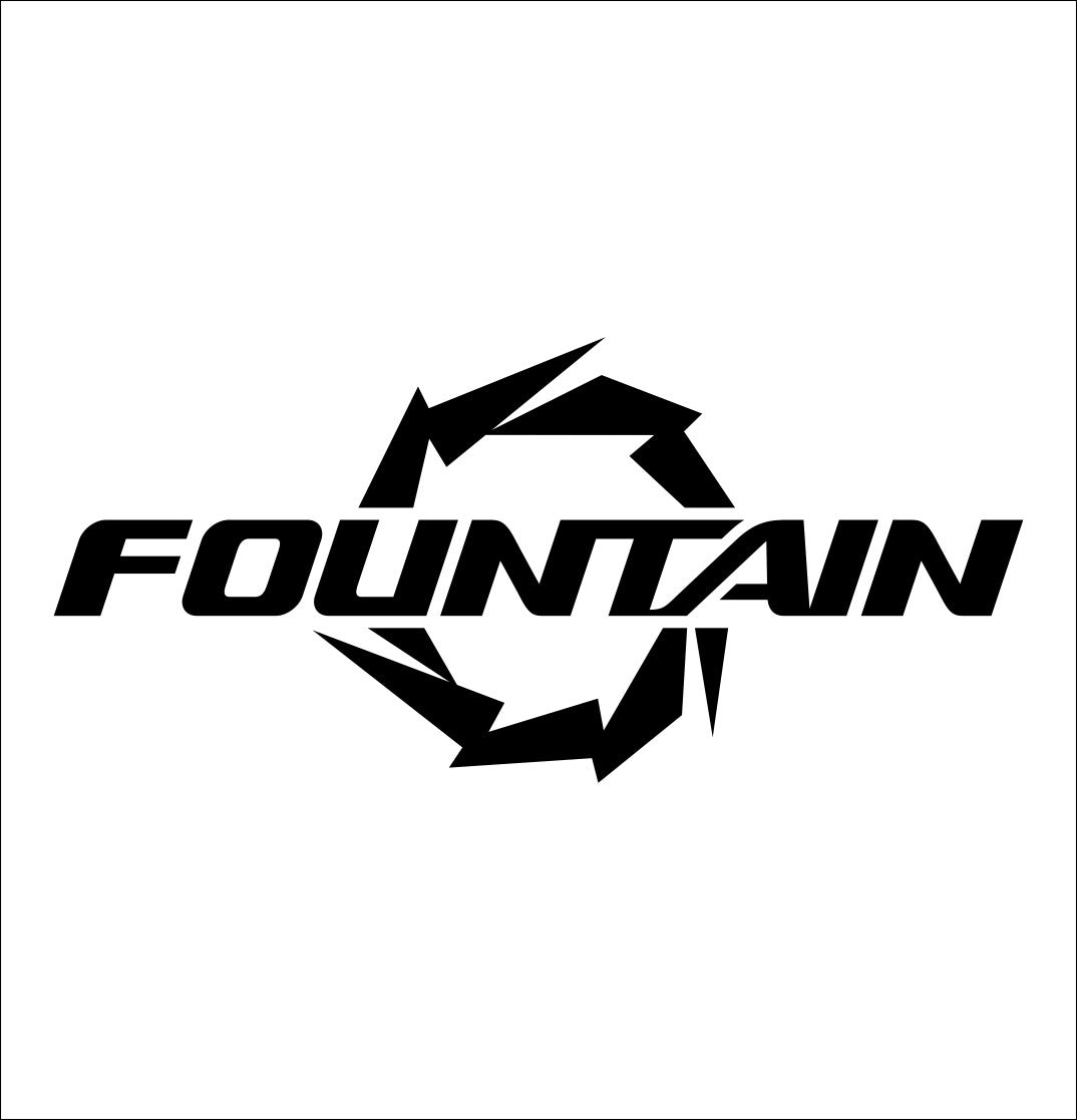Fountain Boats decal, sticker, hunting fishing decal, car sticker b