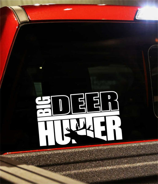 Big deer hunter hunting decal