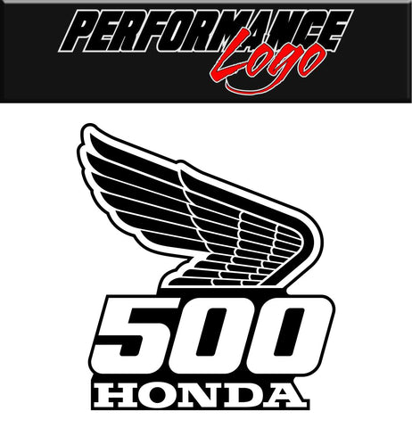 Honda 500 decal, performance decal, sticker
