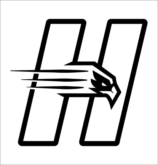 Hartford Hawks decal, car decal sticker, college football