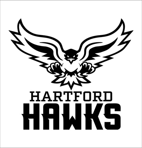 Hartford Hawks decal, car decal sticker, college football