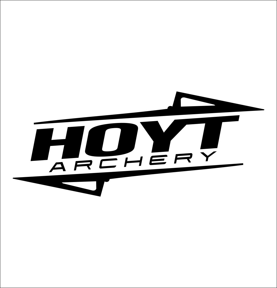 Hoyt Archery decal, sticker, hunting fishing decal, car sticker c