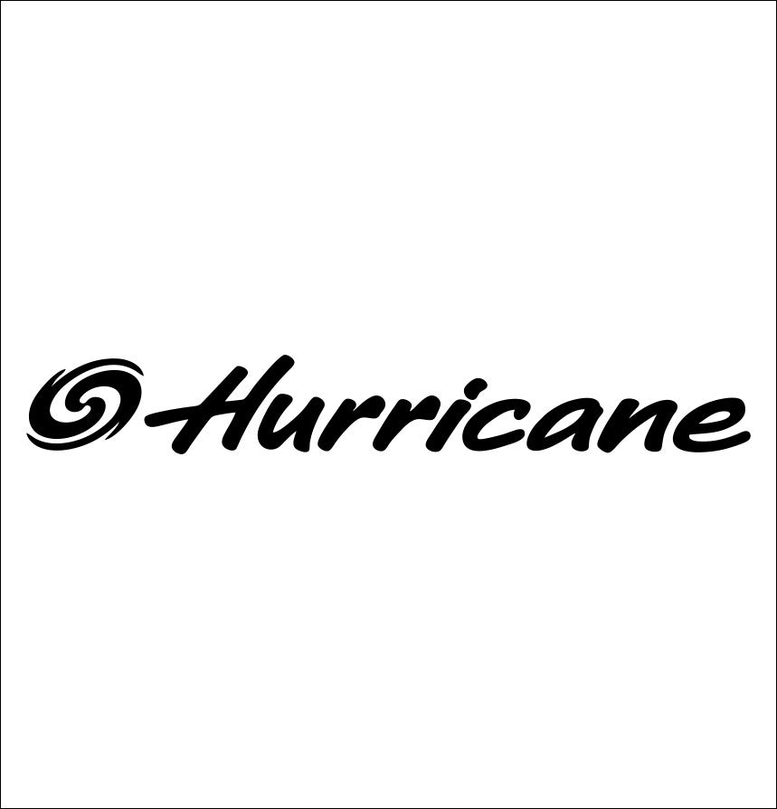 Hurricane Boats decal, sticker, hunting fishing decal, car sticker